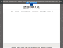 Tablet Screenshot of hahlbrock-cie.de